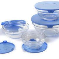 Norpro - 10 Piece Glass Bowl Set with Lids - 1018