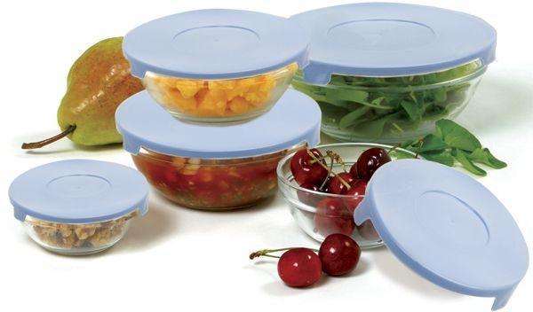 Norpro - 10 Piece Glass Bowl Set with Lids - 1018