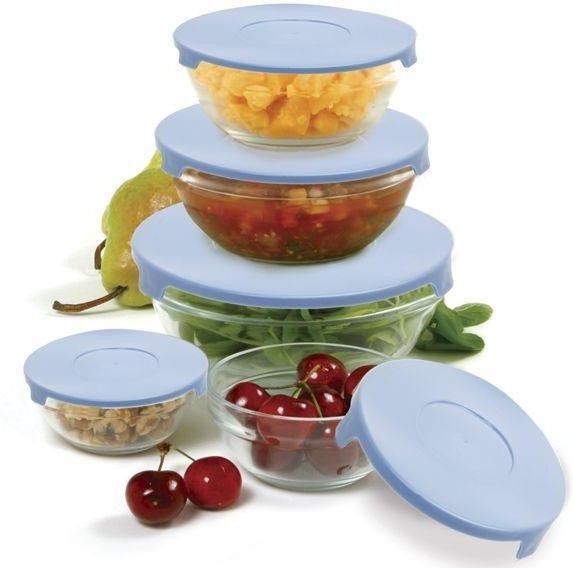 Norpro - 10 Piece Glass Bowl Set with Lids - 1018