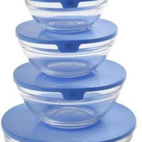 Norpro - 10 Piece Glass Bowl Set with Lids - 1018