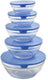Norpro - 10 Piece Glass Bowl Set with Lids - 1018