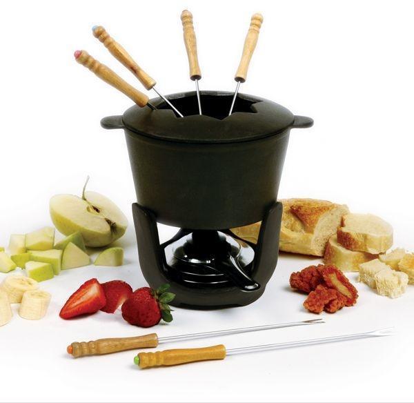 Norpro - 10 Piece Set Cast Iron Fondue Set - 509