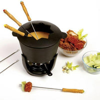 Norpro - 10 Piece Set Cast Iron Fondue Set - 509