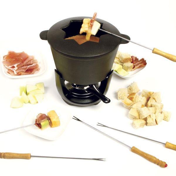 Norpro - 10 Piece Set Cast Iron Fondue Set - 509