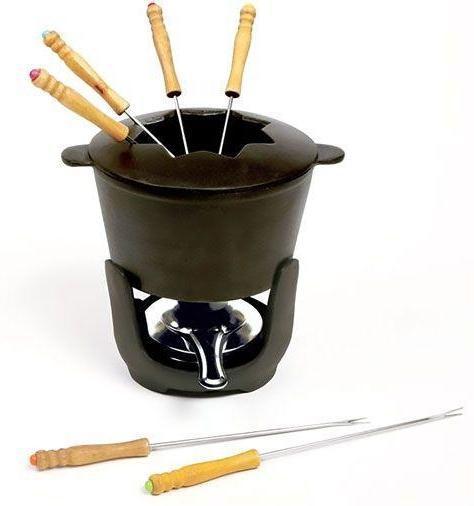 Norpro - 10 Piece Set Cast Iron Fondue Set - 509