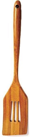 Norpro - 12" Bamboo Rounded Slotted Spatula - 7644