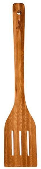 Norpro - 12" Bamboo Slotted Spatula with Flat Handle - 7654
