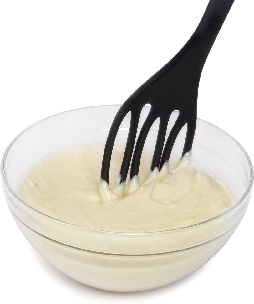 Norpro - 12" Black Jumbo Fiskie The Ultimate Fork & Whisk Combo - 1723