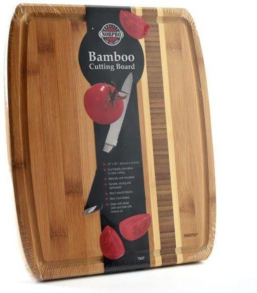 Norpro - 12" x 10" x .7" Bamboo Cutting Board - 7637