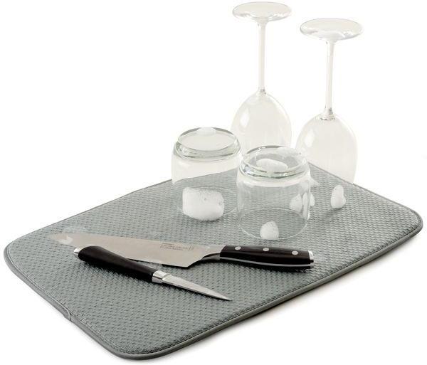 Norpro - 12" x 18" Gray Dish Drying Mat - 329