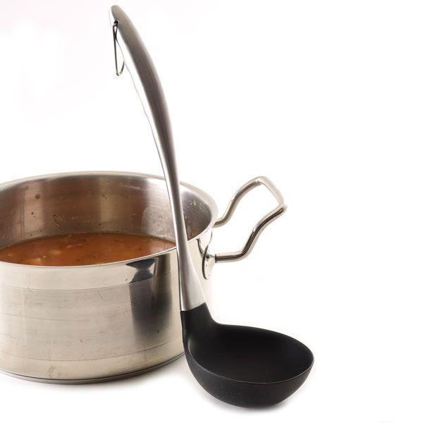 Norpro - 12.75" Stainless Steel & Silicone Soup Ladle - 1330