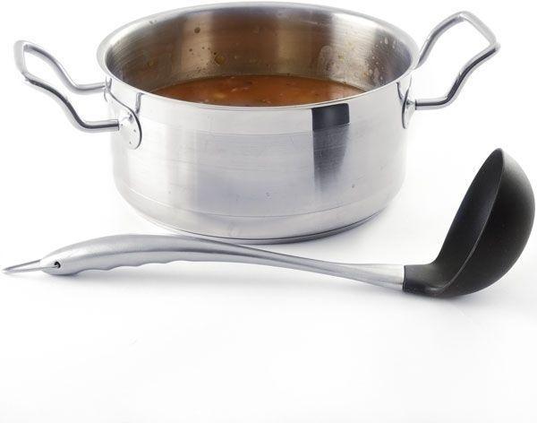 Norpro - 12.75" Stainless Steel & Silicone Soup Ladle - 1330