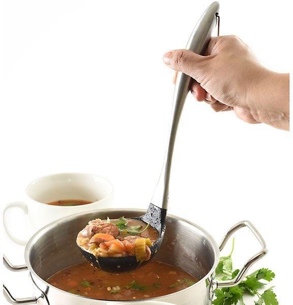 Norpro - 12.75" Stainless Steel & Silicone Soup Ladle - 1330