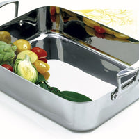 Norpro - 16" x 12" Krona Stainless Steel Roaster with Rack - 651