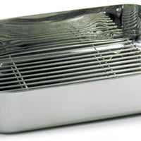 Norpro - 16" x 12" Krona Stainless Steel Roaster with Rack - 651