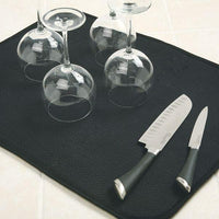 Norpro - 16" x 18" Black Dish Drying Mat - 359E