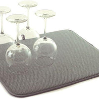 Norpro - 16" x 18" Gray Dish Drying Mat - 359G