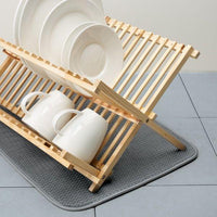 Norpro - 16" x 18" Gray Dish Drying Mat - 359G