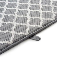 Norpro - 16" x 18" Gray Trellis Dish Drying Mat - 359T