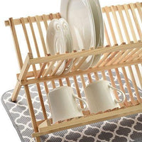 Norpro - 16" x 18" Gray Trellis Dish Drying Mat - 359T