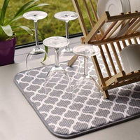 Norpro - 16" x 18" Gray Trellis Dish Drying Mat - 359T