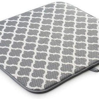 Norpro - 16" x 18" Gray Trellis Dish Drying Mat - 359T
