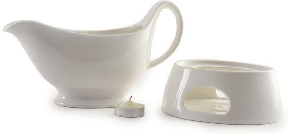 Norpro - 16oz Sauce Boat with Stand & Candle - 8352