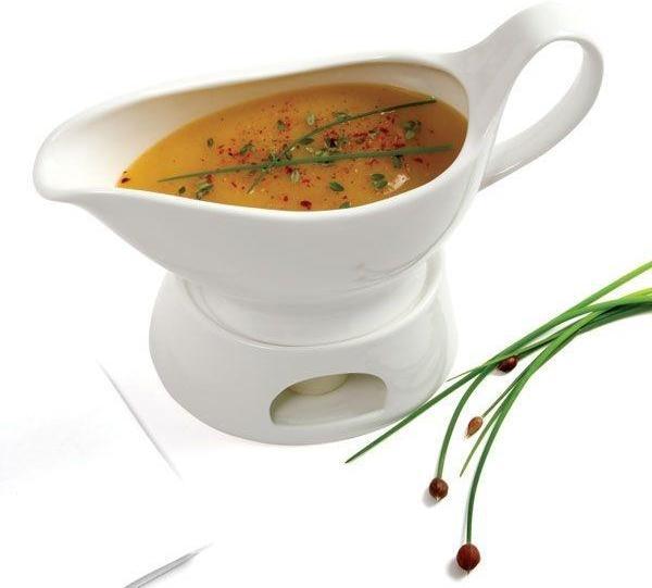 Norpro - 16oz Sauce Boat with Stand & Candle - 8352