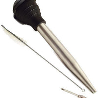 Norpro - 1.5oz 3 Piece Set Stainless Steel Baster with Needle & Brush - 5898