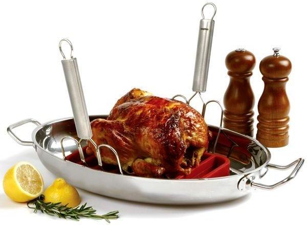 Norpro - 2 Piece Set Stainless Steel Turkey Lifters - 840