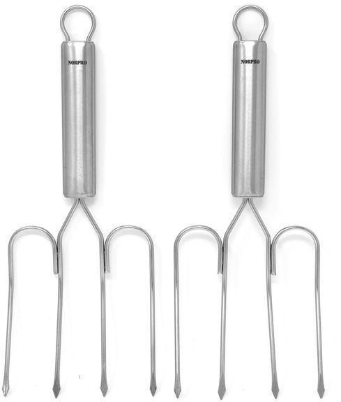 Norpro - 2 Piece Set Stainless Steel Turkey Lifters - 840