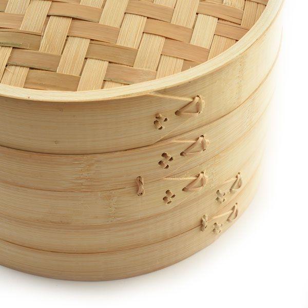 Norpro - 2 Tier Bamboo Steamer with Lid - 1963