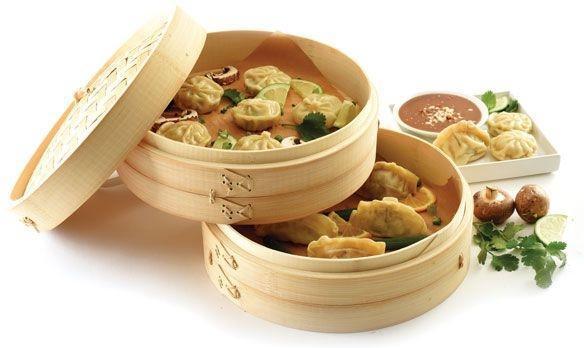 Norpro - 2 Tier Bamboo Steamer with Lid - 1963