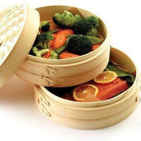 Norpro - 2 Tier Bamboo Steamer with Lid - 1963