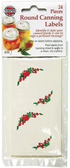 Norpro - 24 Piece Round Canning Labels - 635