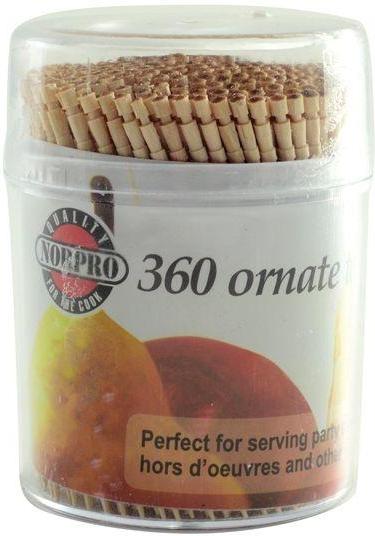 Norpro - 360 Pieces Ornate Wood Toothpicks - 1914