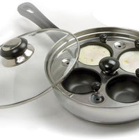 Norpro - 4 Egg Poacher/Skillet with Lid - 613