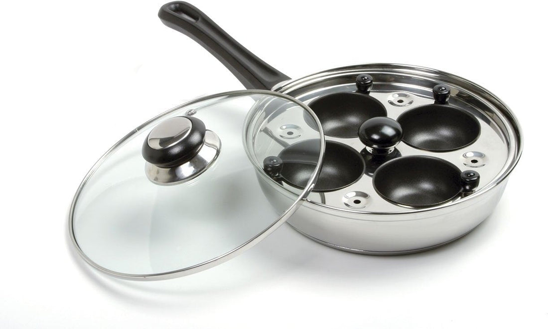 Norpro - 4 Egg Poacher/Skillet with Lid - 613