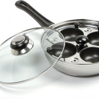 Norpro - 4 Egg Poacher/Skillet with Lid - 613