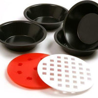 Norpro - 4 Mini Pie Pans with 2 Top Cutters - 3913
