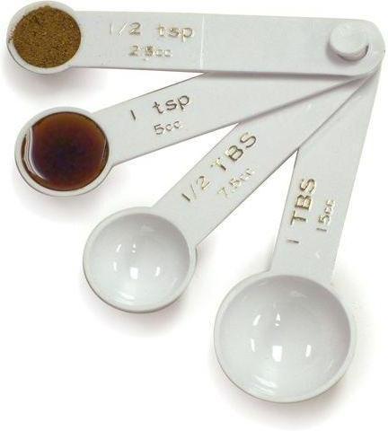Norpro - 4 Piece Set Plastic Measuring Spoons - 3041W