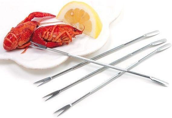Norpro - 4 Piece Set Stainless Steel Seafood Forks - 801