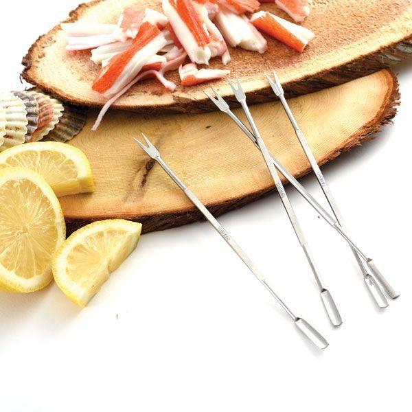 Norpro - 4 Piece Set Stainless Steel Seafood Forks - 801