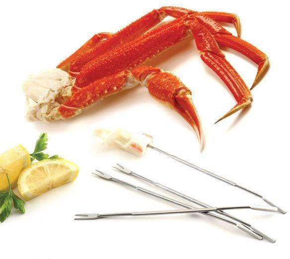 Norpro - 4 Piece Set Stainless Steel Seafood Forks - 801