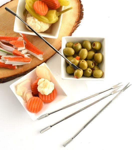 Norpro - 4 Piece Set Stainless Steel Seafood Forks - 801