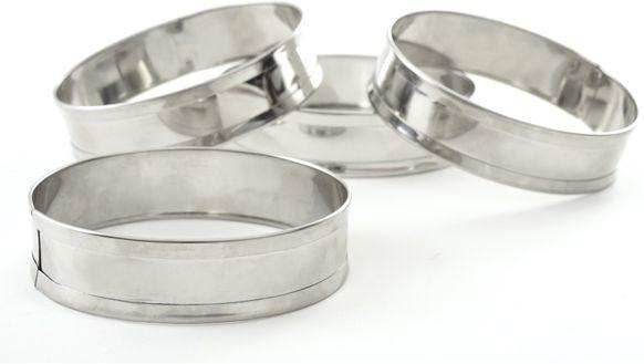 Norpro - 4 Piece Stainless Steel English Muffin Rings - 3776