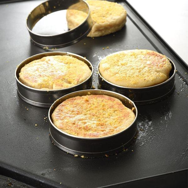 Norpro - 4 Piece Stainless Steel English Muffin Rings - 3776