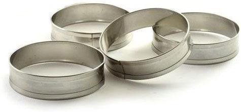Norpro - 4 Piece Stainless Steel English Muffin Rings - 3776