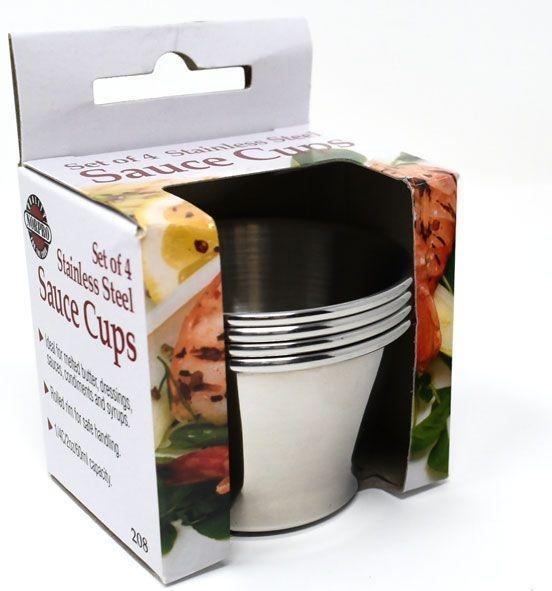 Norpro - 4 Piece Stainless Steel Sauce/Butter Cups - 208