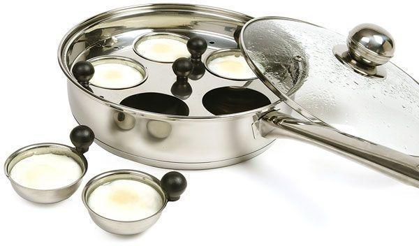 Norpro - 5 Egg Poacher/Skillet with Lid - 669